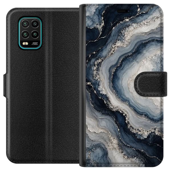 Kompatibelt Plånboksfodral till Xiaomi Mi 10 Lite 5G Nattagat blå