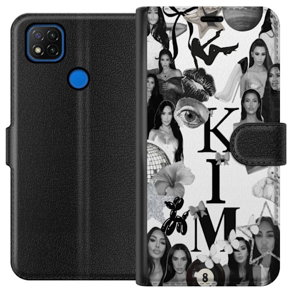 Xiaomi Redmi 9C Tegnebogsetui Kim Kardashian – Aesthetic Loo