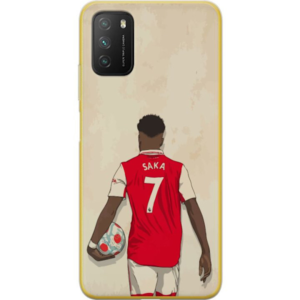 Xiaomi Poco M3  Läpinäkyvä kuori Arsenal FC Jalkapallo Arsenal FC Motiivi Pelaaja Premier League Englanti Suosittu Urheilulaji Jalkapallotähti Lon