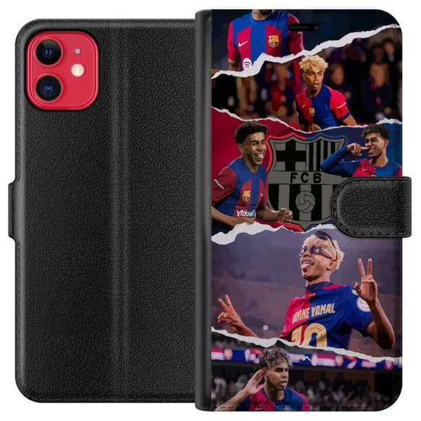 Kompatibel Tegnebogsetui til Apple iPhone 11 Yamal Fodboldspiller Barcelona