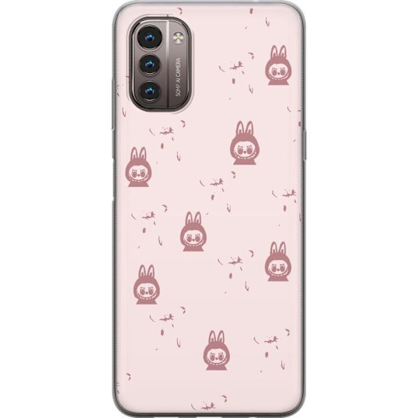 Nokia G21 Läpinäkyvä kuori Labubu Neon Pop - Neonvärinen p