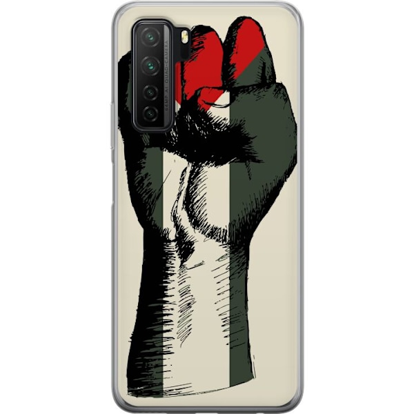 Huawei P40 lite 5G Genomskinligt Skal Hand knuten i Palestinas