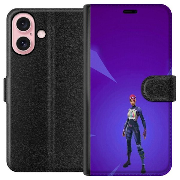 Apple iPhone 16 Tegnebogsetui Fortnite - Brite Bomber