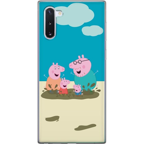 Samsung Galaxy Note10 Läpinäkyvä kuori Greta Possu Perhe Jo