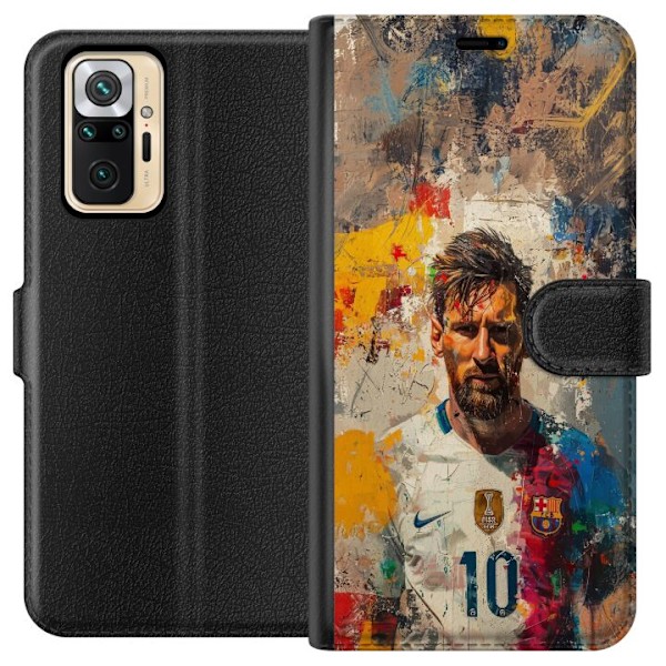 Xiaomi Redmi Note 10 Pro Lompakkokotelo Messi Art