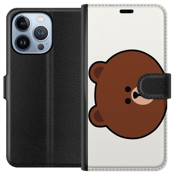 Apple iPhone 13 Pro Tegnebogsetui line friends brown
