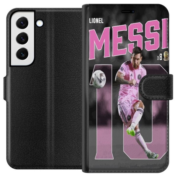 Samsung Galaxy S22+ 5G Plånboksfodral Lionel Messi - Rosa
