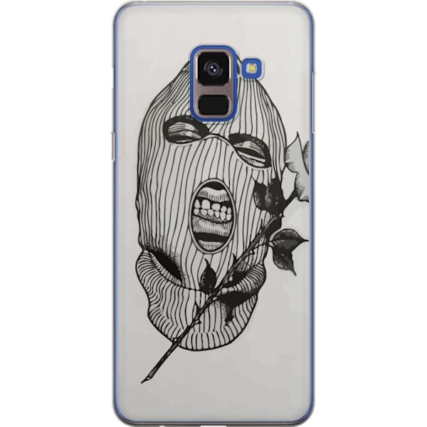 Samsung Galaxy A8 (2018) Genomskinligt Skal Ski Mask Ros Streetwear Design Grafiskt Motiv Spänning Urban Stil Street Art Maskerad Symbol