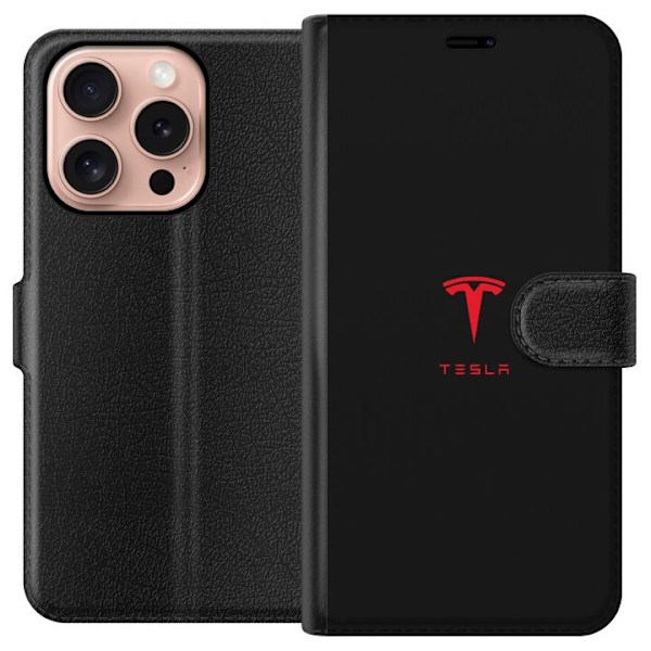 Apple iPhone 16 Pro Lompakkokotelo Tesla