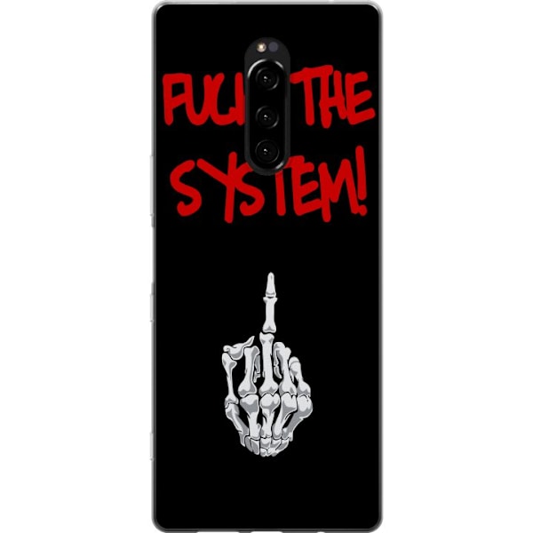 Sony Xperia 1 Gennemsigtig cover Fuck System