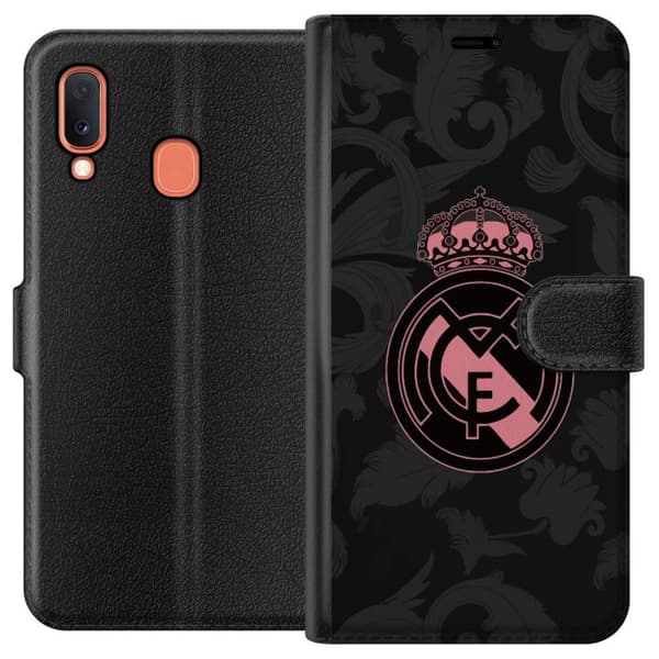 Kompatibelt Plånboksfodral till Samsung Galaxy A20e Real Madrid