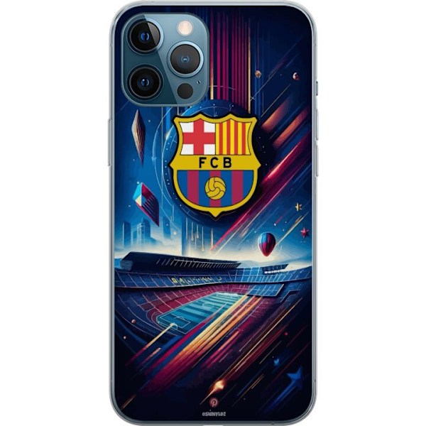 Apple iPhone 12 Pro Max Läpinäkyvä kuori FC Barcelona