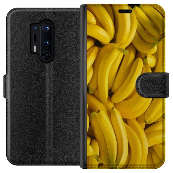 OnePlus 8 Pro Plånboksfodral Banana Pattern – lekfullt mön