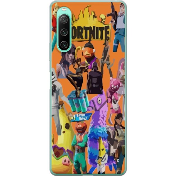 Sony Xperia 10 IV Gennemsigtig cover Fortnite