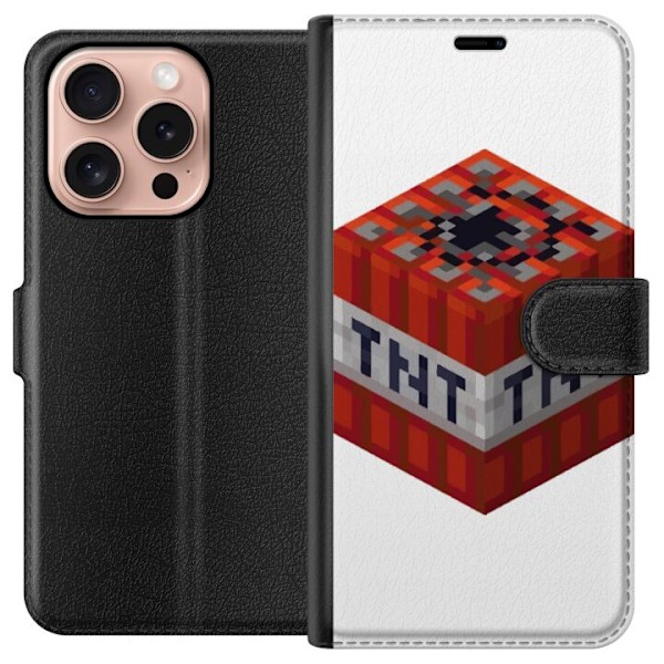 Apple iPhone 16 Pro Tegnebogsetui Minecraft TNT