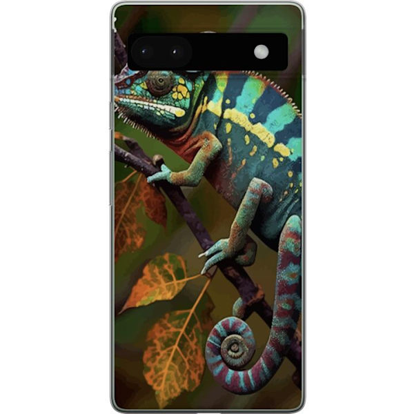 Google Pixel 6a Läpinäkyvä kuori Lisko Graafinen Streetwear Suunnittelu Eläinmalli Moderni Kaupunkityyli Suosittu Motiivi Luova Taide Trendi