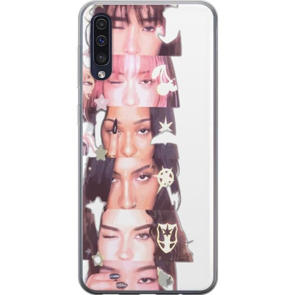 Kompatibelt Mobilskal till Samsung Galaxy A50 KATSEYE vit