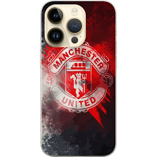 Apple iPhone 14 Pro Gjennomsiktig deksel Manchester United