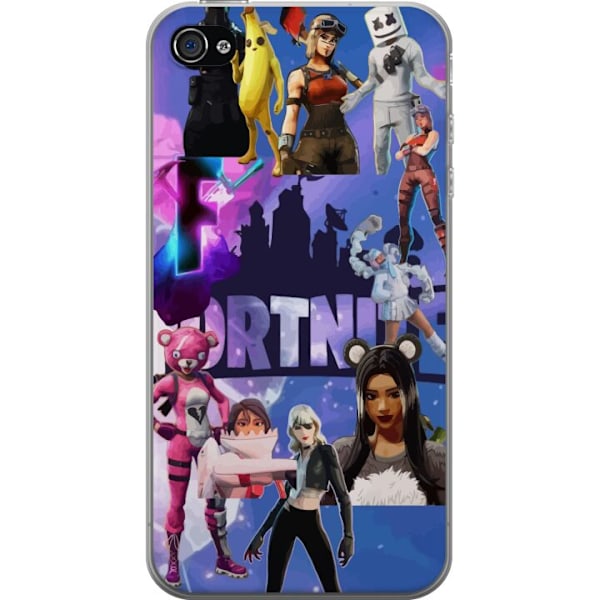 Apple iPhone 4s Läpinäkyvä kuori Fortnite