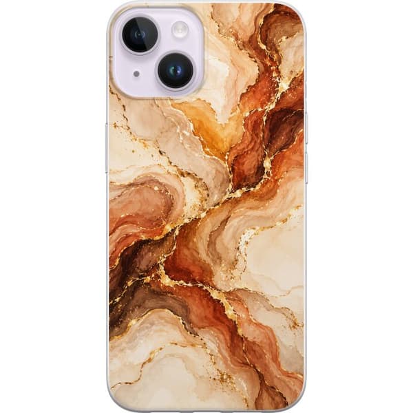 Kompatibelt Mobildeksel til Apple iPhone 14 Plus Høstagat beige