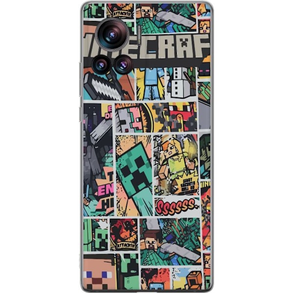 Motorola Edge 30 Ultra Genomskinligt Skal Minecraft Art
