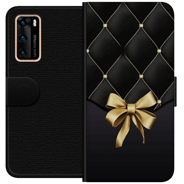 Huawei P40 Lommeboketui Luksuriøs rosett