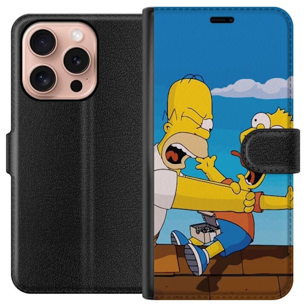 Apple iPhone 16 Pro Lompakkokotelo The Simpsons