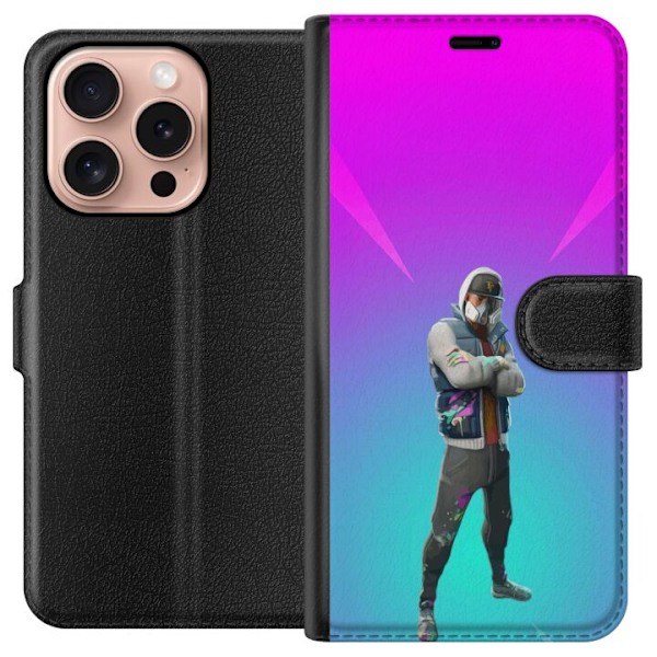 Apple iPhone 16 Pro Plånboksfodral black knight fortnite