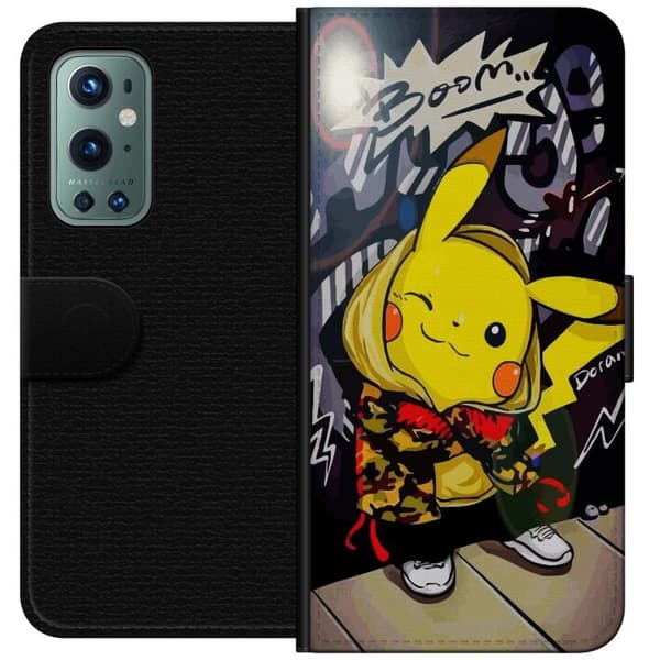 Kompatibelt Plånboksfodral till OnePlus 9 Pro Pikachu