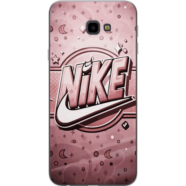 Samsung Galaxy J4+ Läpinäkyvä kuori Nike Vaaleanpunainen