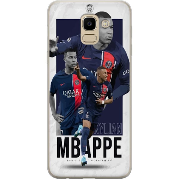 Samsung Galaxy J6 Läpinäkyvä kuori Kylian Mbappé