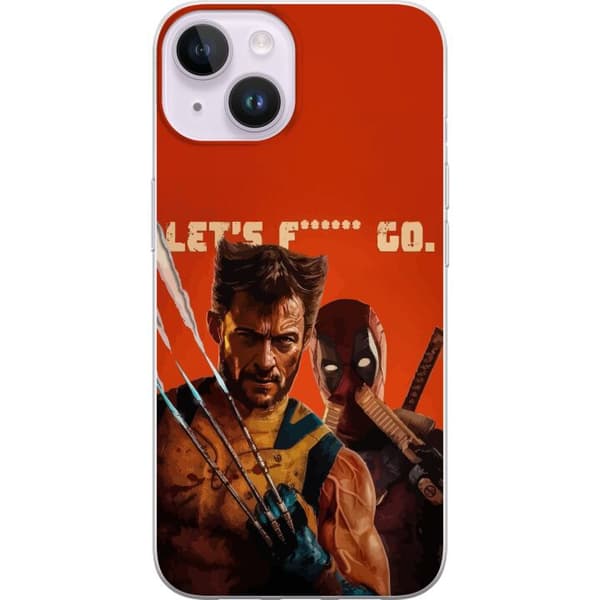 Kompatibelt Mobildeksel til Apple iPhone 14 Deadpool & Wolverine