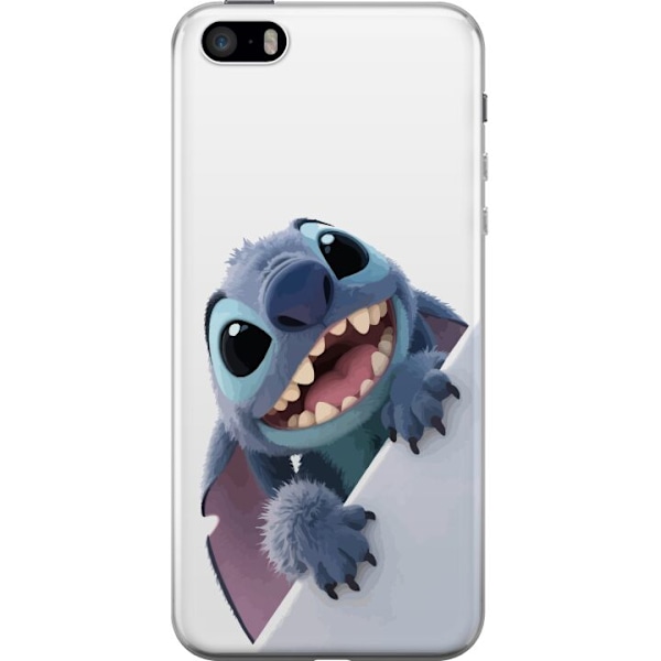 Apple iPhone SE (2016) Genomskinligt Skal Happy Stitch – glad figur med charmig uttryck
