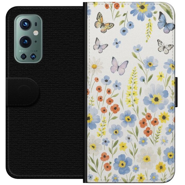 OnePlus 9 Pro Lompakkokotelo Kesäkukat