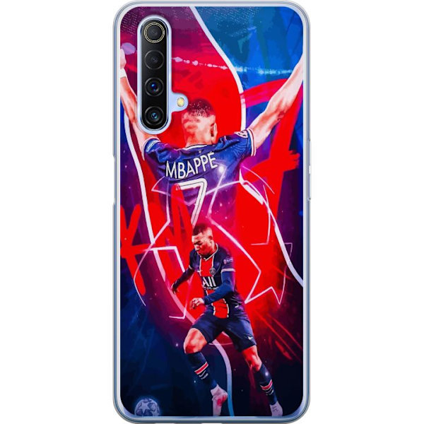 Realme X50 5G Läpinäkyvä kuori Kylian Mbappé