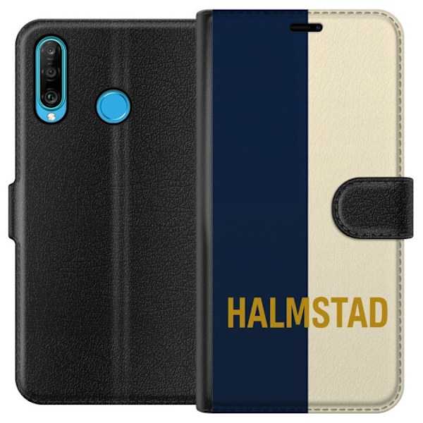 Huawei P30 lite Tegnebogsetui Halmstad – Fodbold