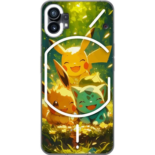 Nothing Phone (1) Gjennomsiktig deksel Pixelmonster spillstil