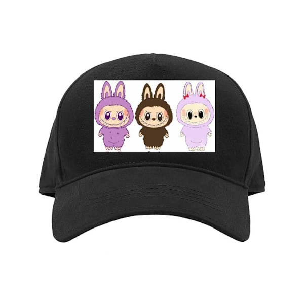 Caps for Voksen | Klassisk Justerbar Caps Labubu Pink Monster svart Voksen
