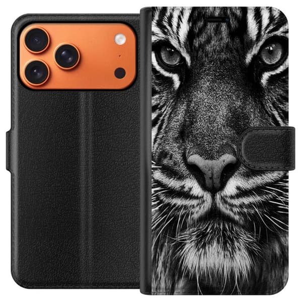 Kompatibelt Lommeboketui til Apple iPhone 17 Pro Max Tiger