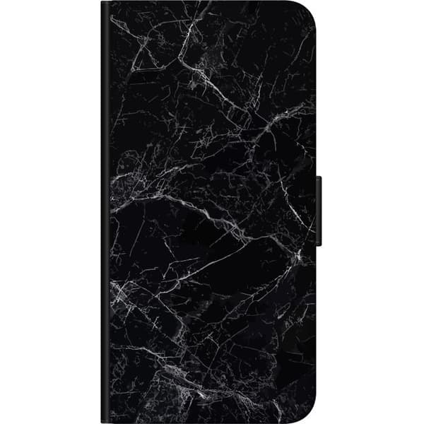 Kompatibel Tegnebogsetui til Xiaomi Redmi Note 10S Marmor Sort