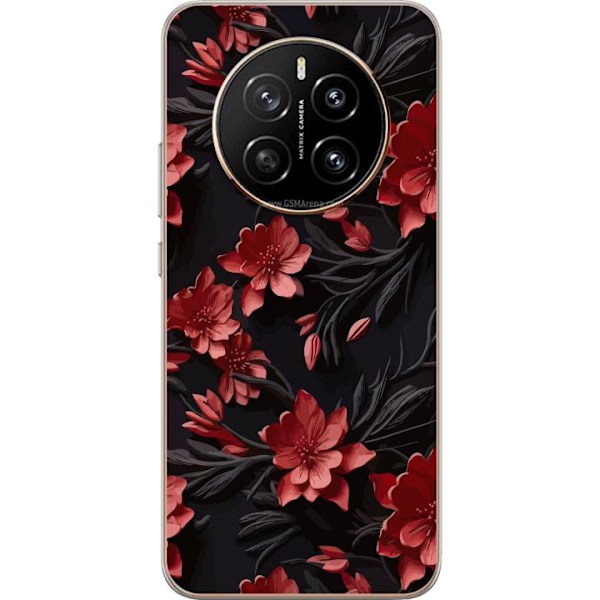 Honor Magic7 Gennemsigtig cover Røde blomster