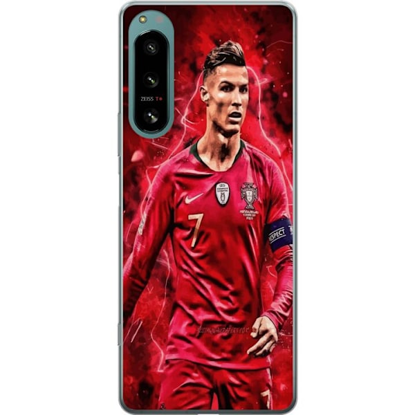 Sony Xperia 5 IV Läpinäkyvä kuori Ronaldon Taidot - CR7 Suu