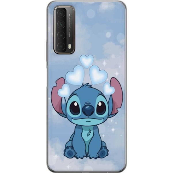 Huawei P smart 2021 Genomskinligt Skal Stitch Hoppande Glädje – Rolig Design för Present
