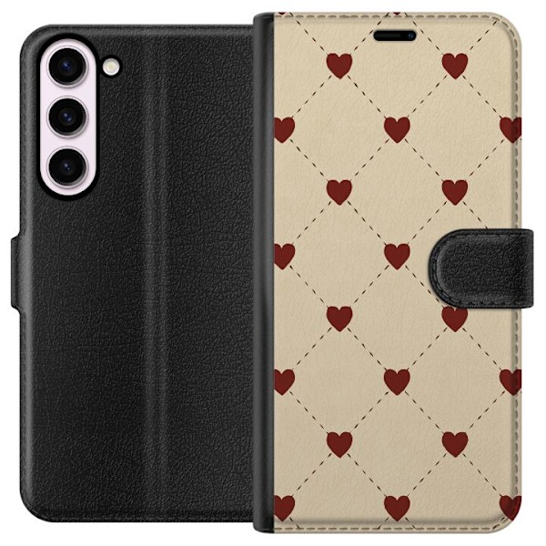 Samsung Galaxy S23+ Lompakkokotelo Sydänverkko