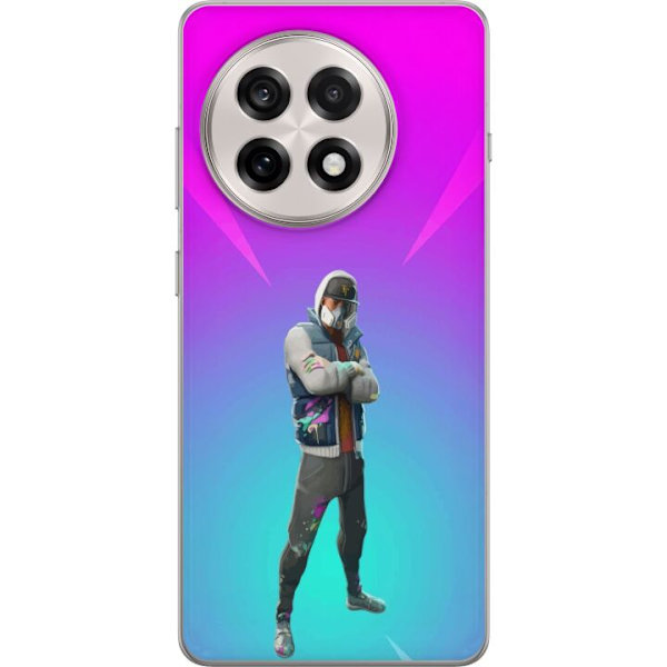 OnePlus 13R Läpinäkyvä kuori musta ritari fortnite