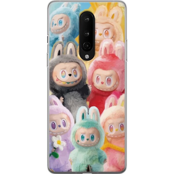 OnePlus 8 Genomskinligt Skal Labubu Sketch Style – Handritat