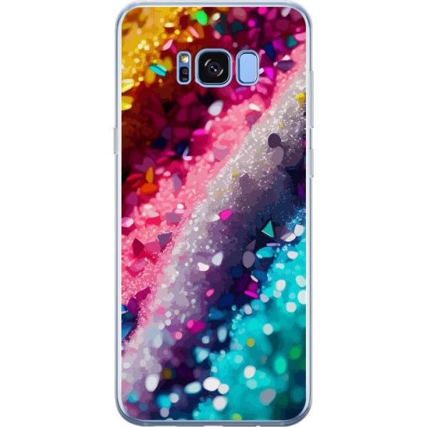Samsung Galaxy S8+ Gennemsigtig cover Glitter