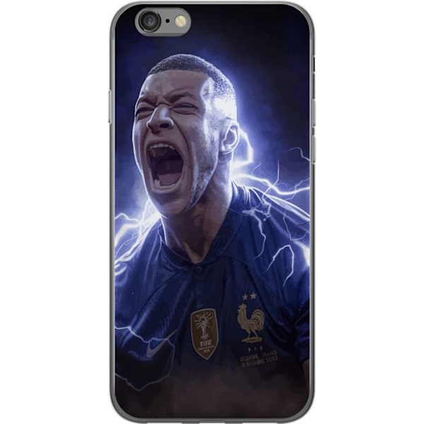 Apple iPhone 6 Läpinäkyvä kuori Kylian Mbappe