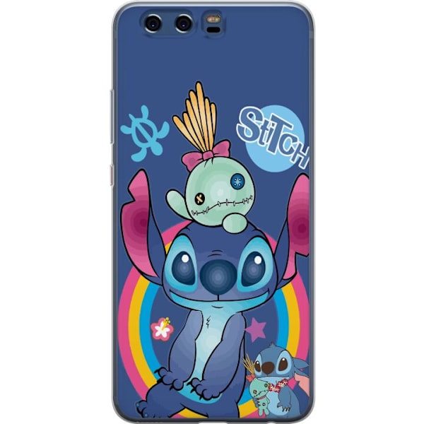 Huawei P10 Läpinäkyvä kuori Stitch ja ystävä