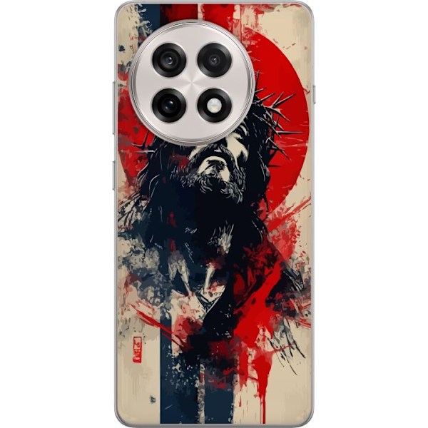OnePlus 13R Läpinäkyvä kuori Jeesus ristillä - kristillinen aihe vahvalla symboliikalla uskosta ja toivosta